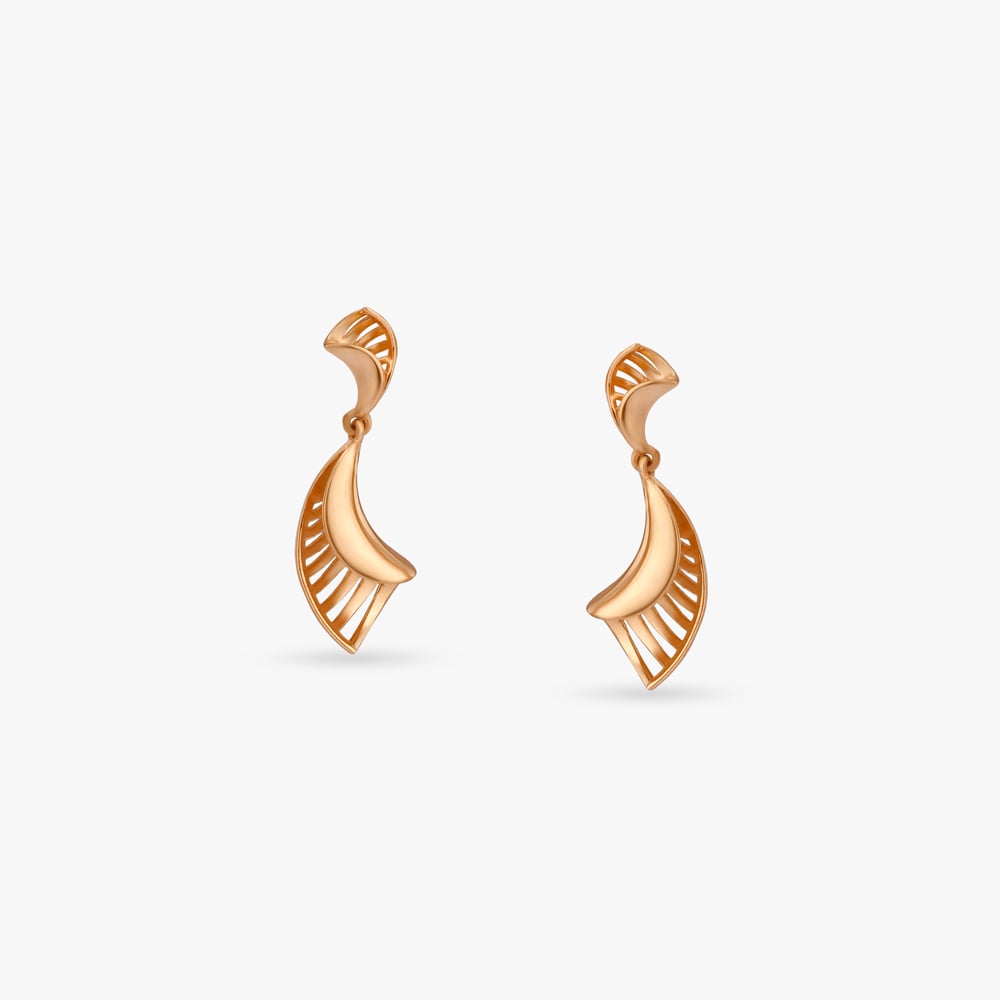 Artistic Sweep Gold Drop Earrings
Artistic Sweep Gold Drop Earrings