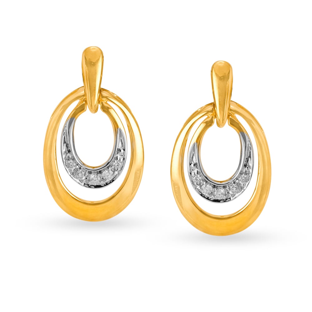 Fancy Oval Shaped Gold and Diamond Drop Earrings
Fancy Oval Shaped Gold and Diamond Drop Earrings