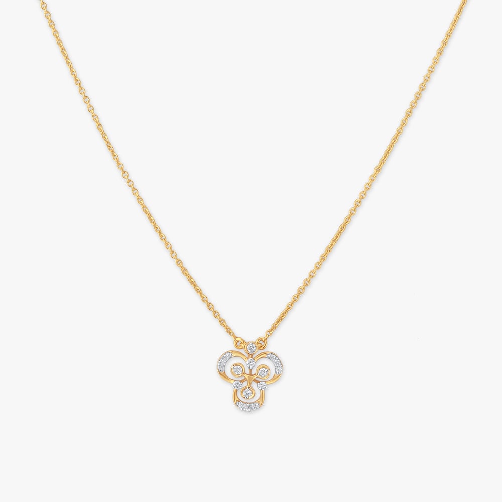 Luminous Curve Diamond Pendant with Chain
Luminous Curve Diamond Pendant with Chain