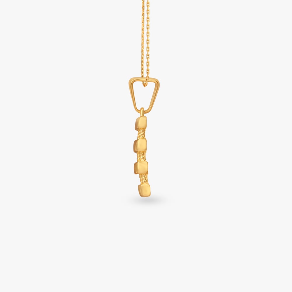 Stacked Bar Gold Pendant For Men
Stacked Bar Gold Pendant For Men