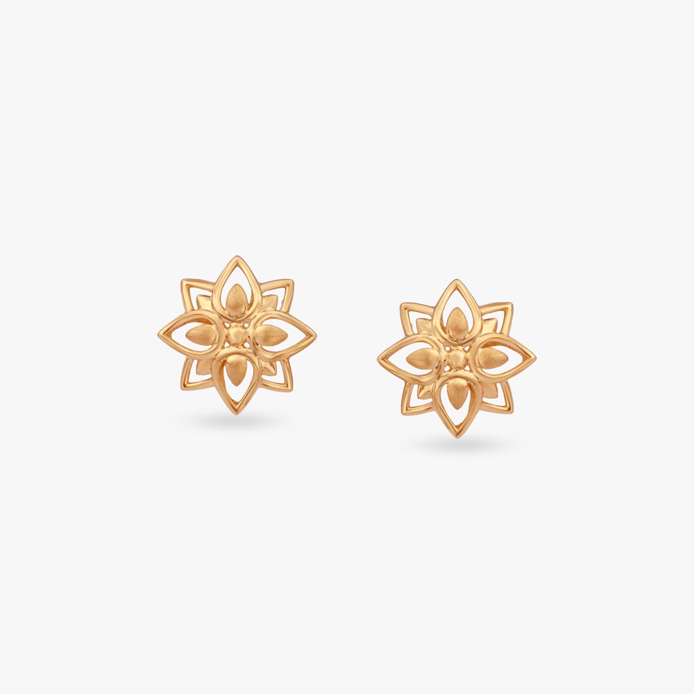 Radiant Petal Gold Stud Earrings
Radiant Petal Gold Stud Earrings