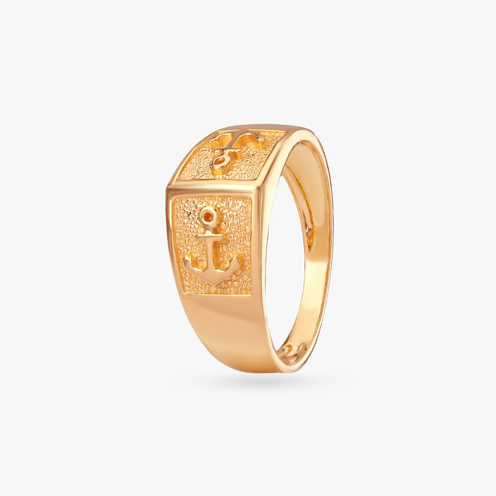 Twin Anchor Gold Ring For Men
Twin Anchor Gold Ring For Men