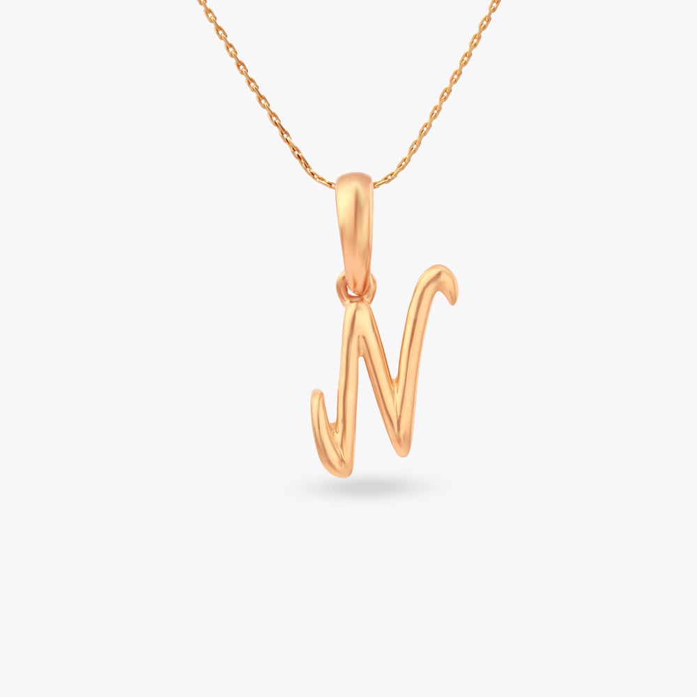 Signature N Gold Pendant
Signature N Gold Pendant