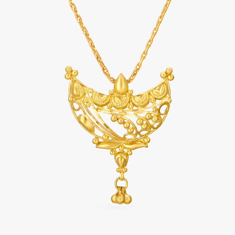 Filigree Arc Gold Pendant
Filigree Arc Gold Pendant