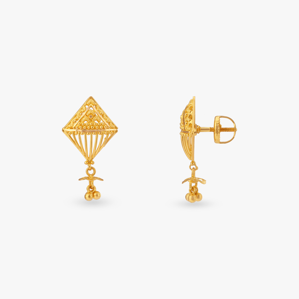 Angular Radiance Gold Drop Earrings
Angular Radiance Gold Drop Earrings