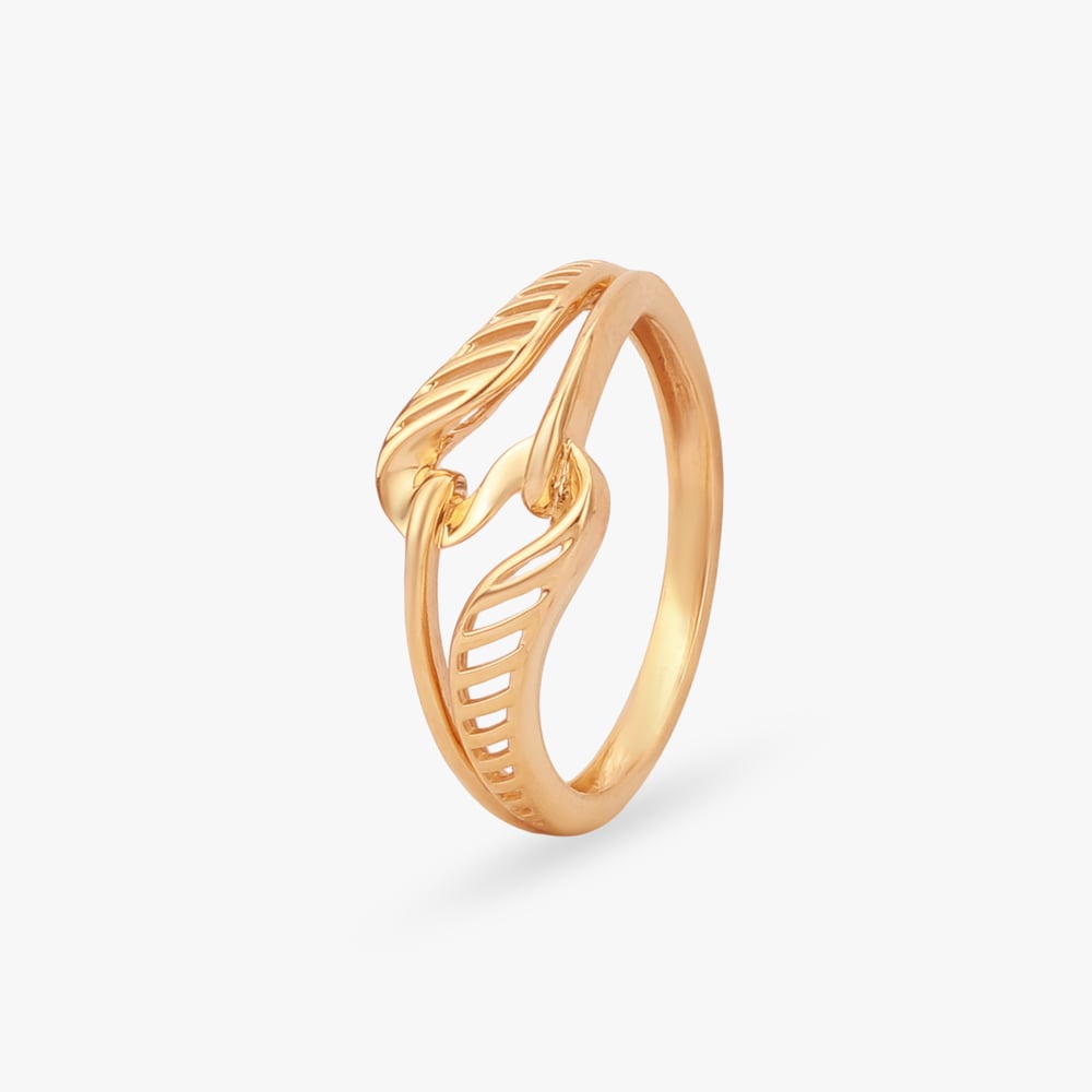 Fluid Interplay Gold Ring
Fluid Interplay Gold Ring