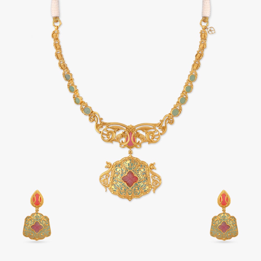 Mystical Forest Gold Necklace Set
Mystical Forest Gold Necklace Set