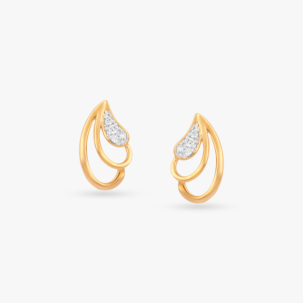 Double Curve Diamond Stud Earrings
Double Curve Diamond Stud Earrings