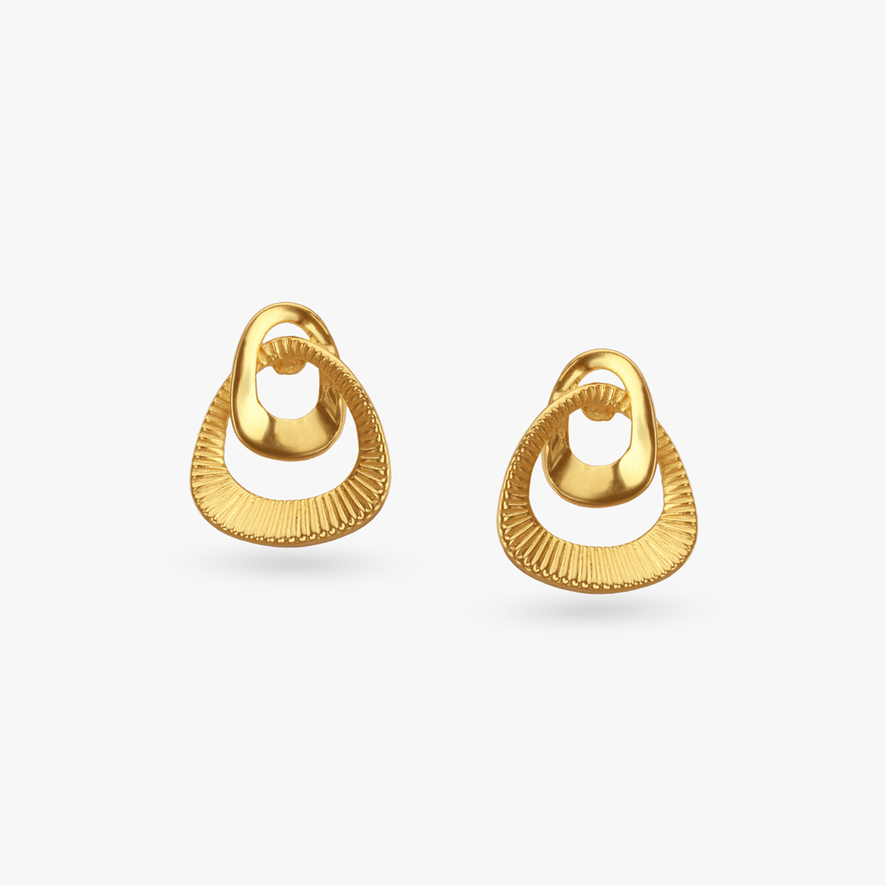 Artistic Flow Gold Stud Earrings
Artistic Flow Gold Stud Earrings