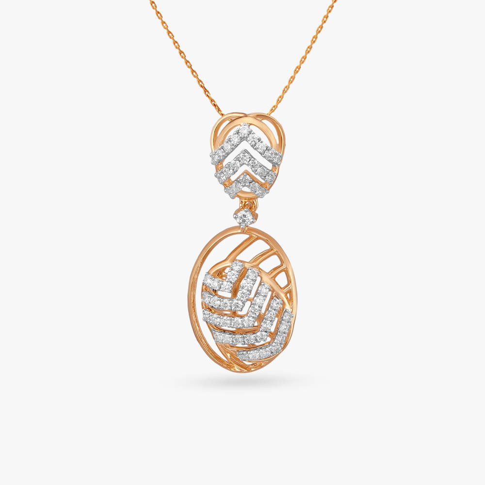 Chevron Elegance Diamond Pendant
Chevron Elegance Diamond Pendant