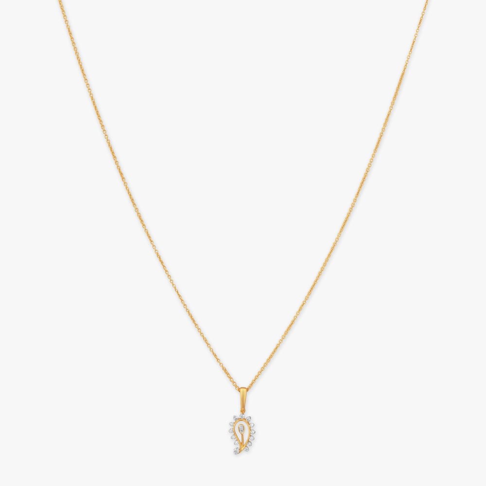 Halo Drop Diamond Pendant with Chain
Halo Drop Diamond Pendant with Chain
