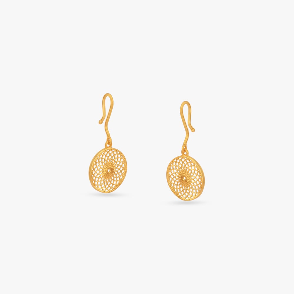 Bloom Mesh Gold Hoop Earrings
Bloom Mesh Gold Hoop Earrings