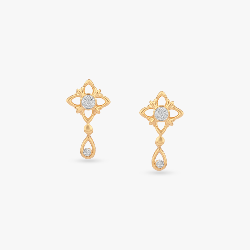 Timeless Floral Diamond Drop Earrings
Timeless Floral Diamond Drop Earrings