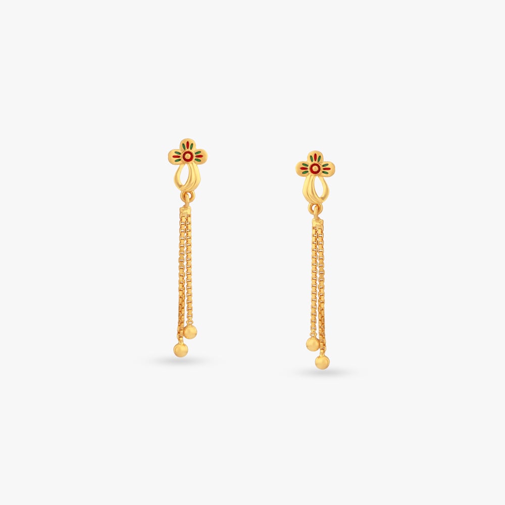 Little Blossom Gold Drop Earrings for Kids
Little Blossom Gold Drop Earrings for Kids