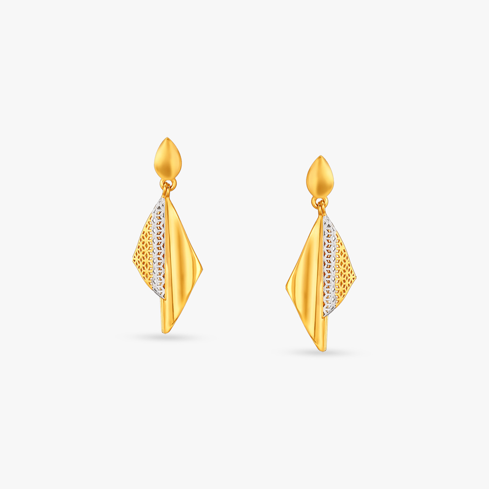 Facet Flow Gold Drop Earrings
Facet Flow Gold Drop Earrings