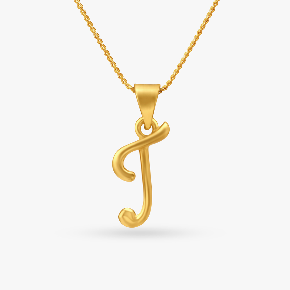 Signature J Gold Pendant
Signature J Gold Pendant