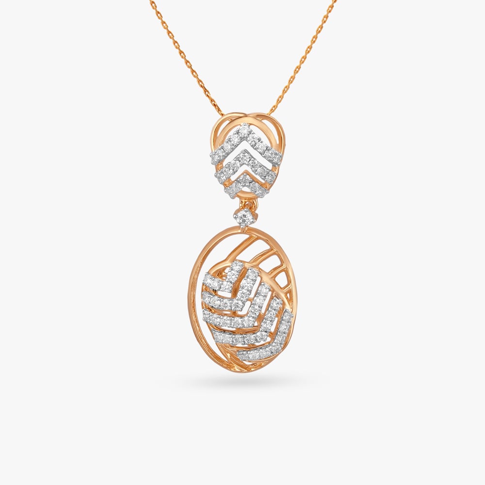 Chevron Elegance Diamond Pendant
Chevron Elegance Diamond Pendant