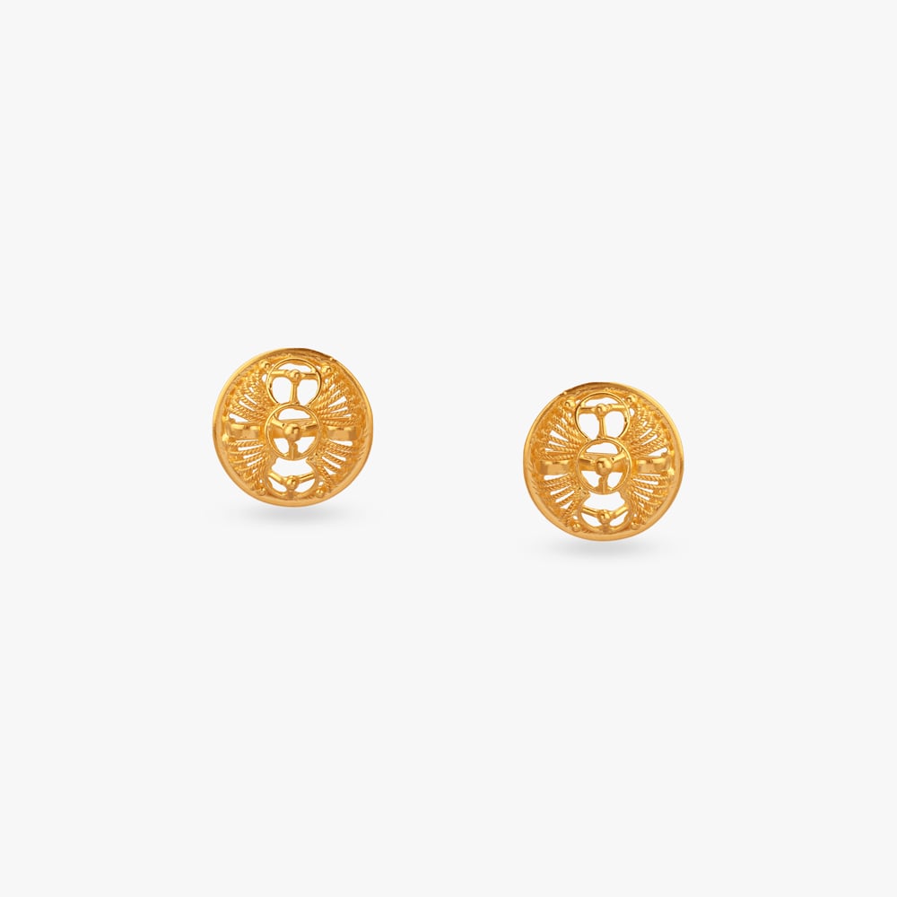 Eternal Glow Gold Stud Earrings
Eternal Glow Gold Stud Earrings
