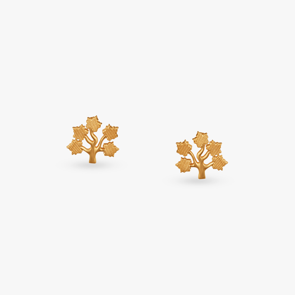 Happy Tree Gold Stud Earrings for Kids
Happy Tree Gold Stud Earrings for Kids