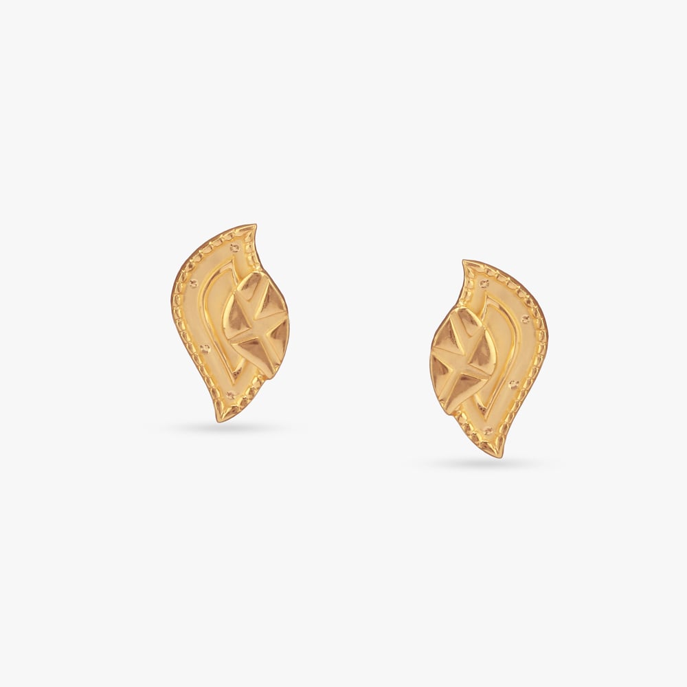 Paisley Pop Gold Stud Earrings
Paisley Pop Gold Stud Earrings