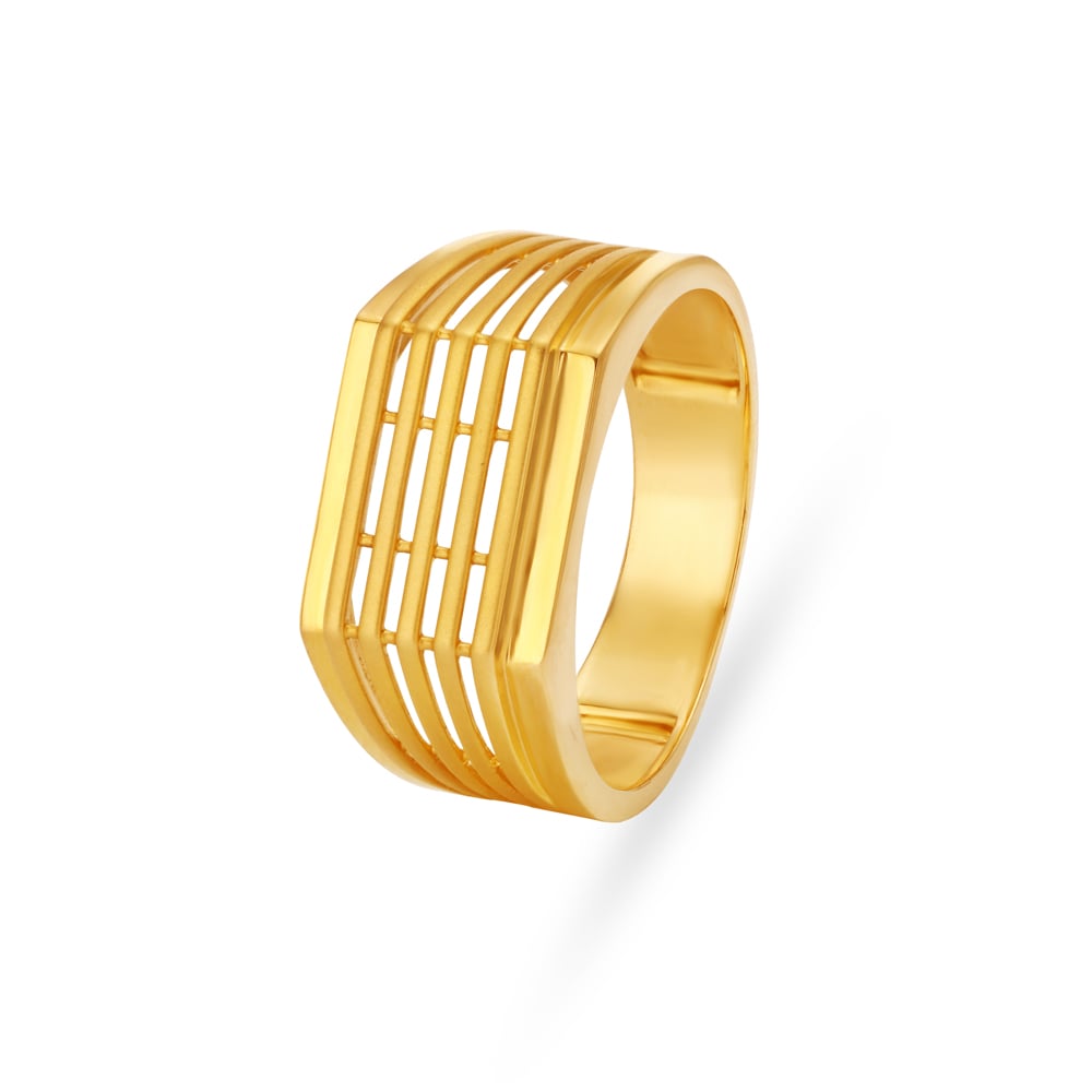 Hollow Line Carved Gold Finger Ring For Men
Hollow Line Carved Gold Finger Ring For Men