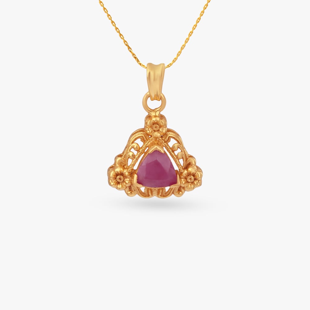Floral Arch Gold Pendant
Floral Arch Gold Pendant