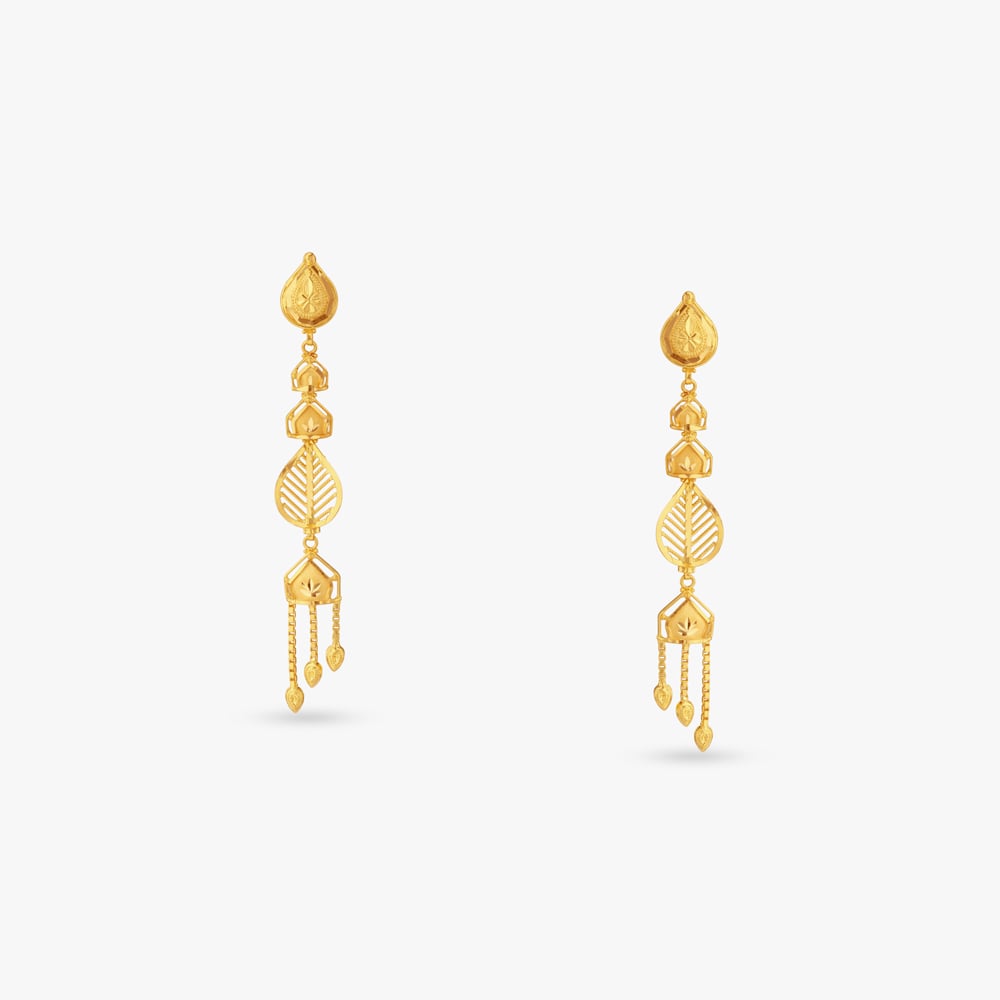 Flowing Grace Gold Drop Earrings
Flowing Grace Gold Drop Earrings