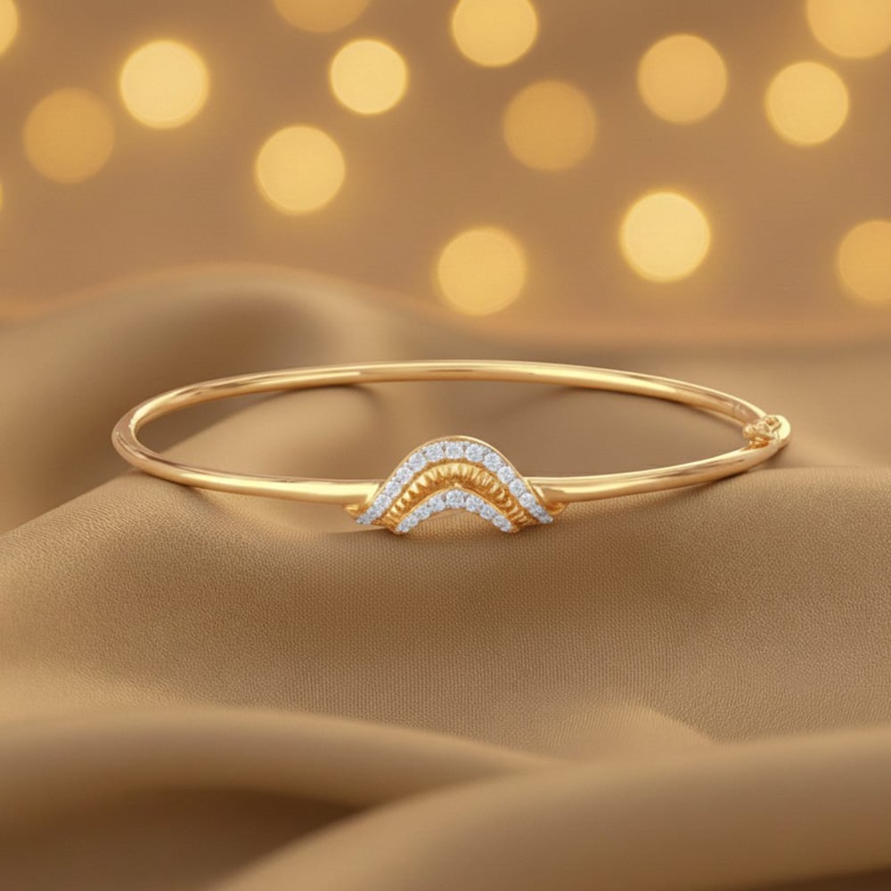Wave Crest Diamond Bangle
Wave Crest Diamond Bangle
