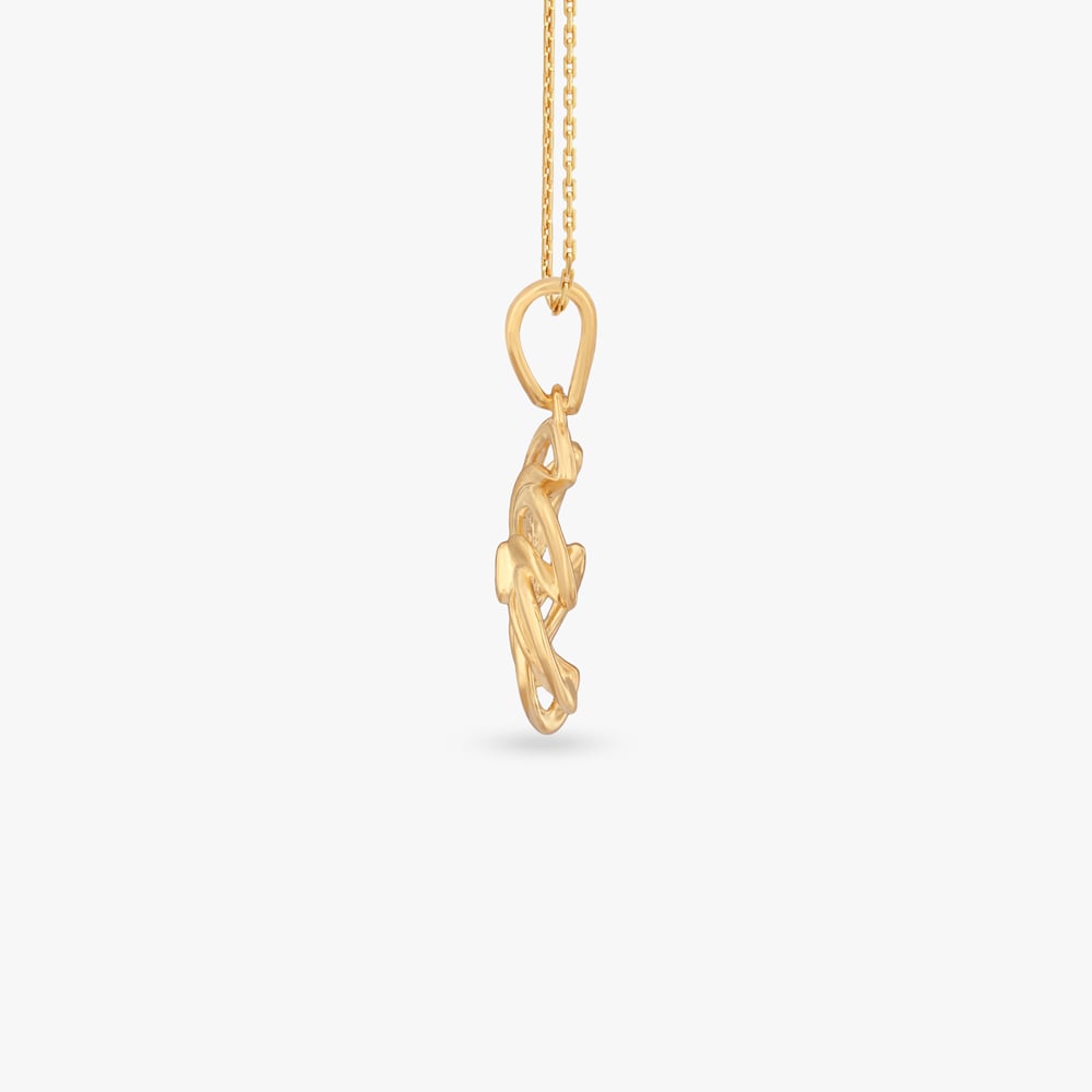 Twirling Petal Gold Pendant
Twirling Petal Gold Pendant