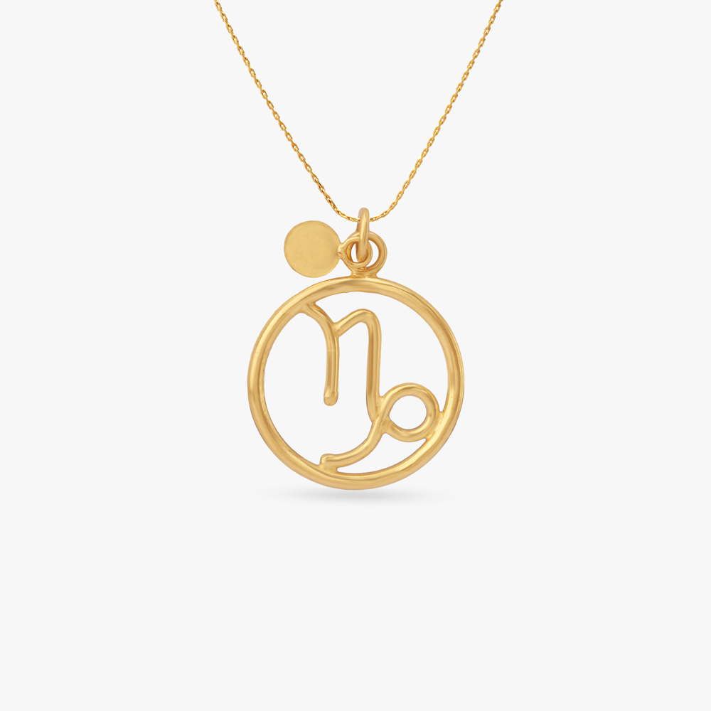 Capricorn Circle Gold Pendant
Capricorn Circle Gold Pendant