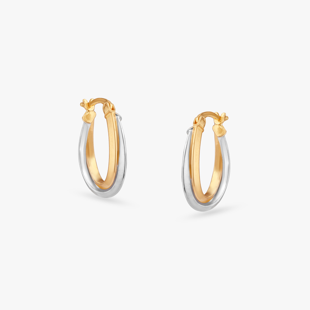 Fusion Gleam Gold Hoop Earrings
Fusion Gleam Gold Hoop Earrings