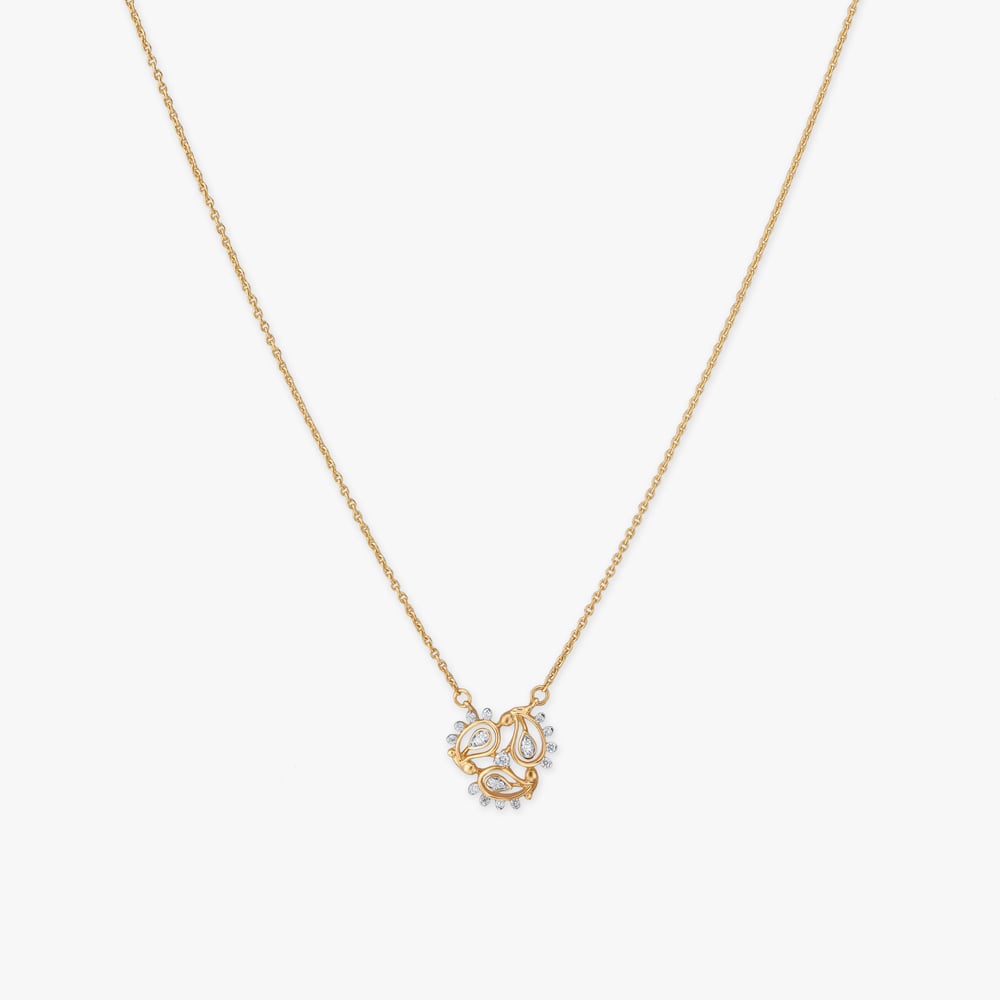 Floral Drift Diamond Pendant with Chain
Floral Drift Diamond Pendant with Chain