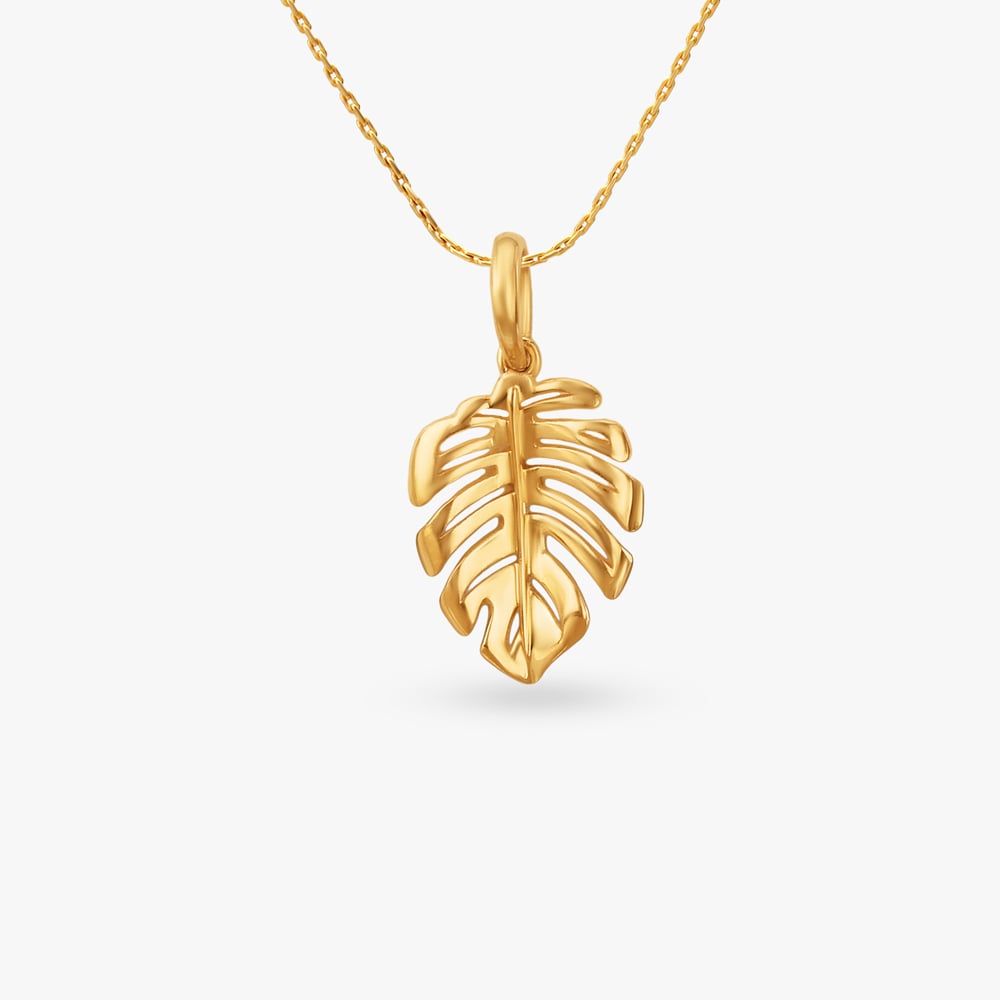 Tropical Leaf Gold Pendant for Kids
Tropical Leaf Gold Pendant for Kids