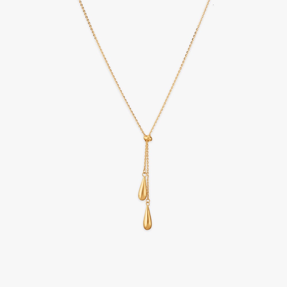 Flowing Grace Gold Necklace
Flowing Grace Gold Necklace