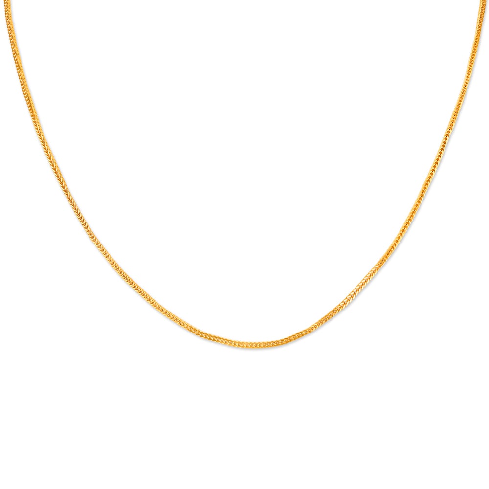 Shimmering Gold Foxtail Chain
Shimmering Gold Foxtail Chain