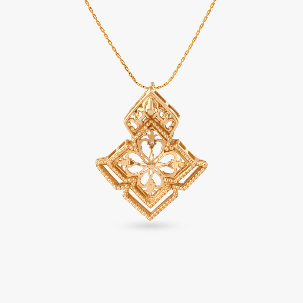 Lattice Charm Gold Pendant
Lattice Charm Gold Pendant