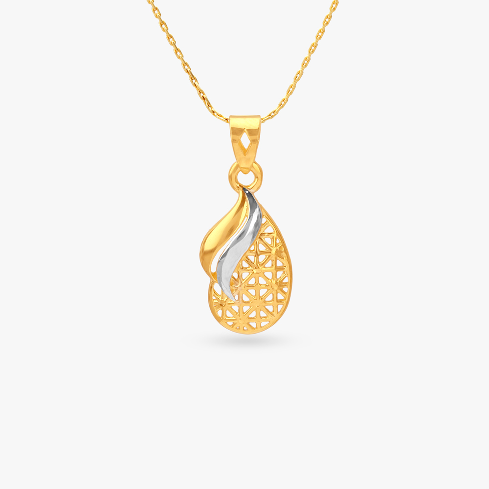 Flowing Grace Gold Pendant
Flowing Grace Gold Pendant