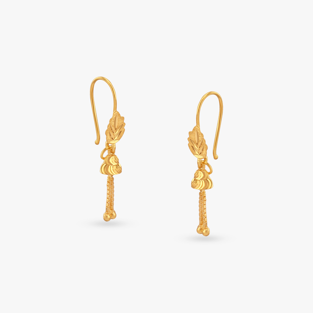Leaf Cascade Gold Hoop Earrings
Leaf Cascade Gold Hoop Earrings
