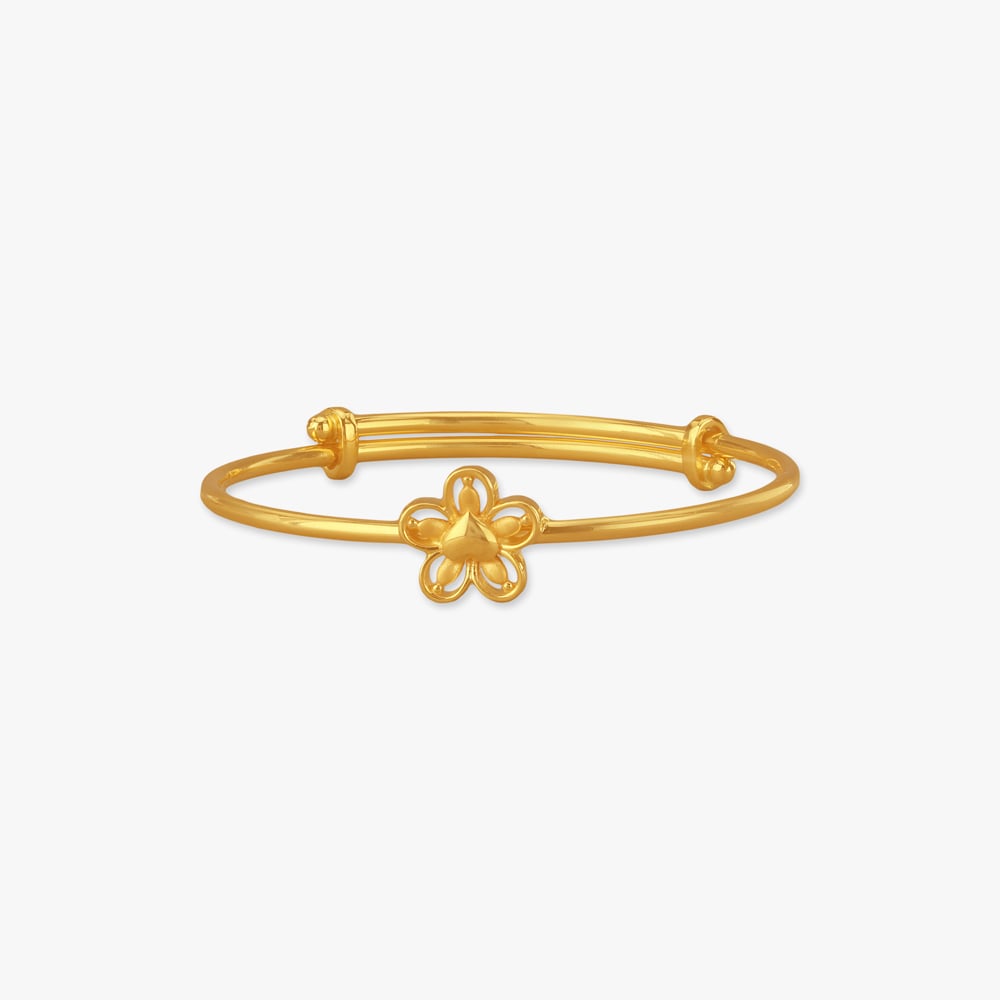 Tiny Bloom Gold Bangle for Kids
Tiny Bloom Gold Bangle for Kids