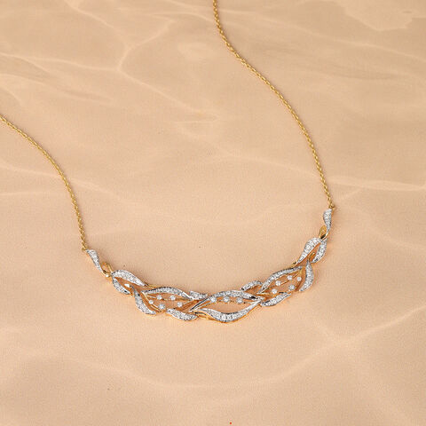 Rhythmic River 18 Kt Gold & Diamond Necklace