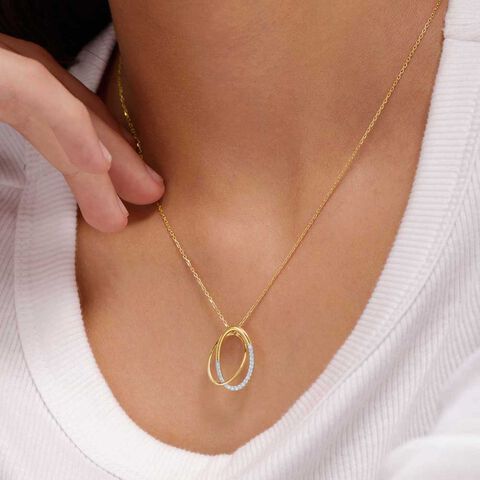 Twinkle Loop Diamond Pendant