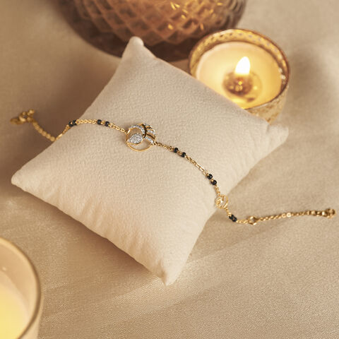 Auspicious Radiant Diamond Mangalsutra Bracelet