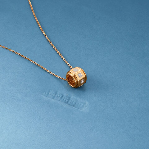 Industrial Geometric Diamond Pendant