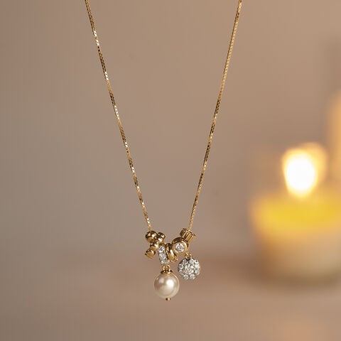 Playful Luminous Diamond Charm Necklace