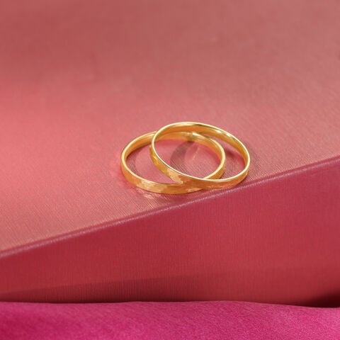 Timeless Unity Band 18KT Gold Couple Ring -Single Piece