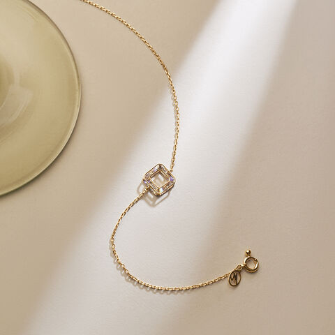 Sleek Geometric Gold Bracelet