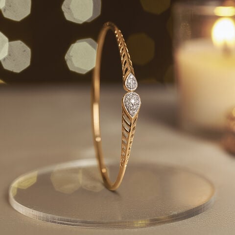 Elegant Diya Diamond Bangle