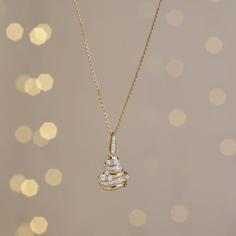 Gleaming Current Diamond Pendant