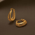 Chic Contemporary Hoop Earrings,,hi-res image number null