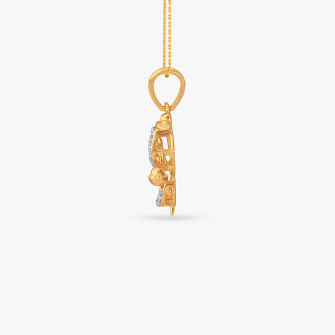 Ganesha Emblem Diamond Pendant